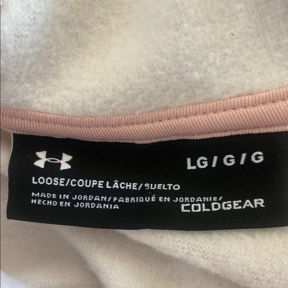 Under Armour Pink Cowl Neck Sweater Size L - Picture 3 of 4